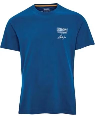 BARBOUR INTERNATIONAL SMQ SIGNATURE T-SHIRT PETROL NAVY