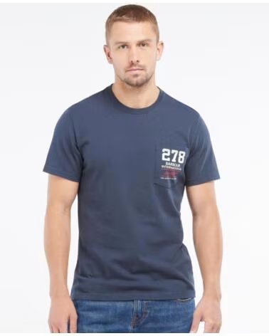 CAMISETA BARBOUR INTERNATIONAL SMQ WING NAVY