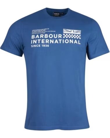 BARBOUR INTERNATIONAL LEVEL T-SHIRT INSIGNIA BLUE NAVY