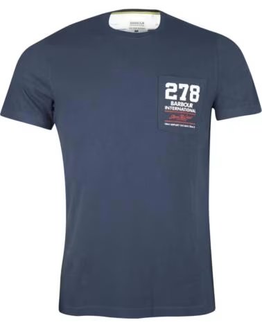 CAMISETA BARBOUR INTERNATIONAL SMQ WING NAVY
