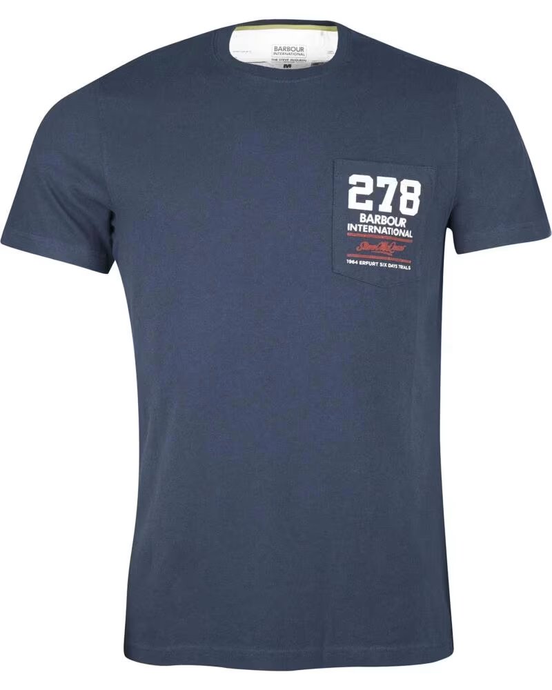 CAMISETA BARBOUR INTERNATIONAL SMQ WING NAVY