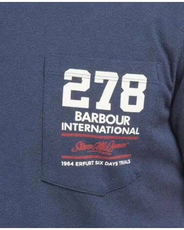 CAMISETA BARBOUR INTERNATIONAL SMQ WING NAVY