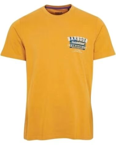 T-SHIRT BARBOUR INTERNATIONAL REIVERS HARVEST GOLD ORANGE