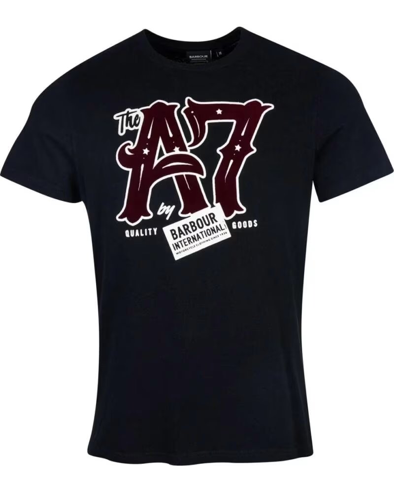 T-SHIRT BARBOUR INTERNATIONAL LEGACY A7 BLACK