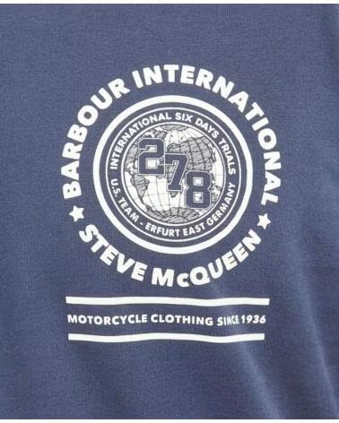 BARBOUR INTERNATIONAL SMQ VICTOR T-SHIRT NAVY