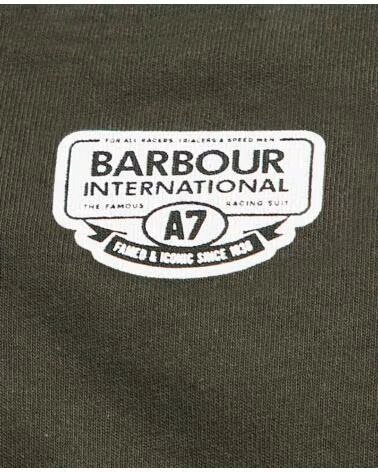 BARBOUR INTERNATIONAL ARCHIVE A7 T-SHIRT VERDE ESCURO DARK GREEN