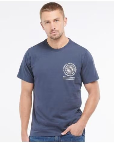 BARBOUR INTERNATIONAL SMQ VICTOR T-SHIRT NAVY