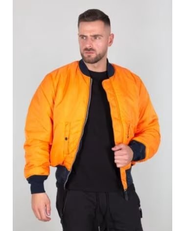 ALPHA INDUSTRIES VESTE BOMBER CLASSIC MA-1 BLEU MARINE NAVY