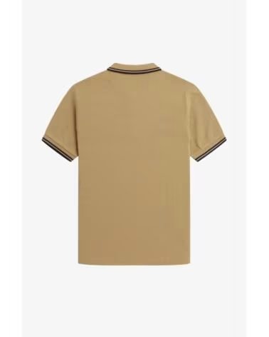 FRED PERRY POLO SLIM FIT TWIN TIPPED BEIS MARINO BEIGE