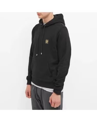 SWEATSHIRT COM CAPUZ BELSTAFF PRETA BLACK