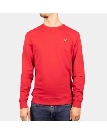 LYLE & SCOTT SUDADERA HOMBRE CUELLO REDONDO TUNNEL RED