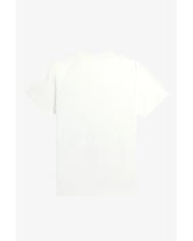 T-SHIRT FRED PERRY LAUREL WREATH PRINT SNOW WHITE