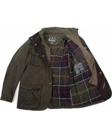 BARBOUR OGSTON GEWACHSTE BAUMWOLLJACKE OLIVE