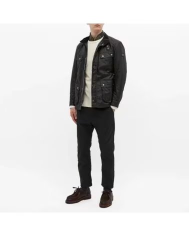 CASACO ENCERADO BARBOUR INTERNATIONAL DUKE BLACK
