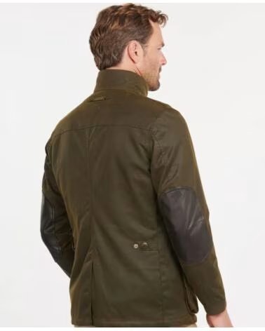 BARBOUR OGSTON GEWACHSTE BAUMWOLLJACKE OLIVE