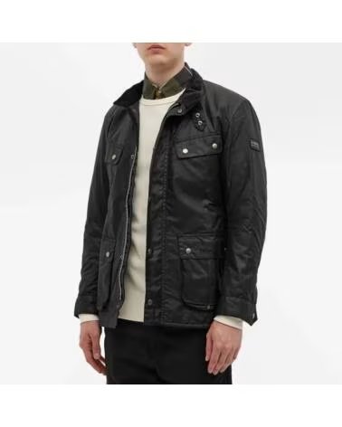 CASACO ENCERADO BARBOUR INTERNATIONAL DUKE BLACK