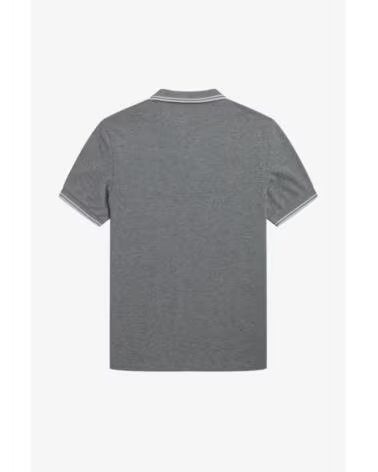 POLO SLIM FIT TWIN TIPPED FRED PERRY GRIGIO GREY