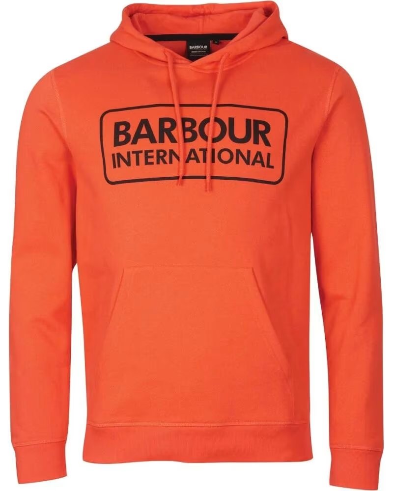 BARBOUR INTERNATIONAL SWEAT-SHIRT À CAPUCHE POP OVER INTENSE ORANGE