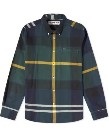 CHEMISE À MANCHES LONGUES IMPRIMÉ TARTAN COUPE AJUSTÉE POUR HOMME MULTICOLORE MULTICOLOR