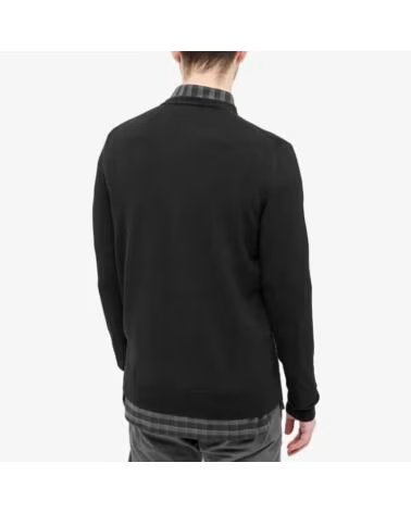 FRED PERRY CLASSIC CREW NECK PULLOVER SCHWARZ BLACK