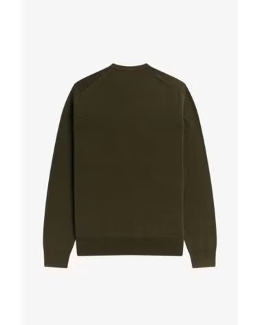 FRED PERRY MAGLIONE CLASSICO CON GIROCOLLO VERDE MILITARE DARK GREEN