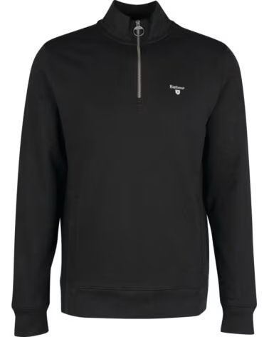 BARBOUR PULL ROTHLEY HALF ZIP NOIR BLACK