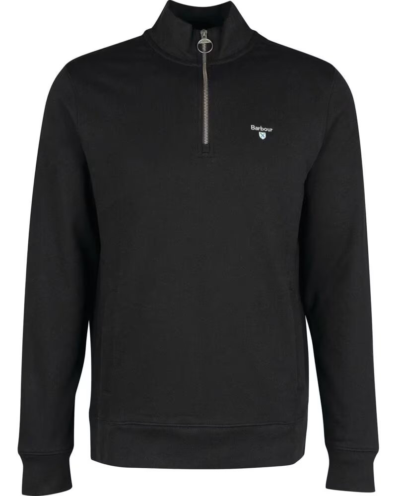 BARBOUR PULL ROTHLEY HALF ZIP NOIR BLACK