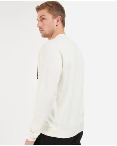 SWEAT-SHIRT BARBOUR INTERNATIONAL RANDALL CREW WHISPER WHITE