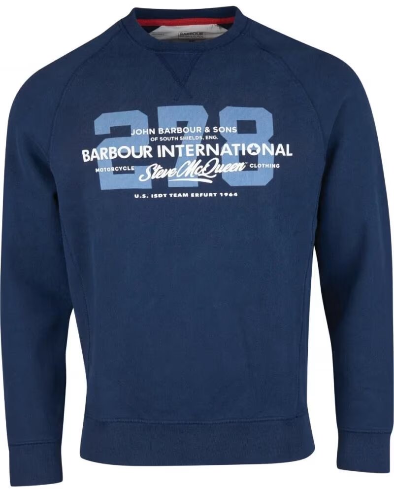 BARBOUR INTERNATIONAL SMQ MARSHALL SWEAT-SHIRT NAVY