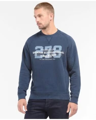 BARBOUR INTERNATIONAL SMQ MARSHALL SWEAT-SHIRT NAVY