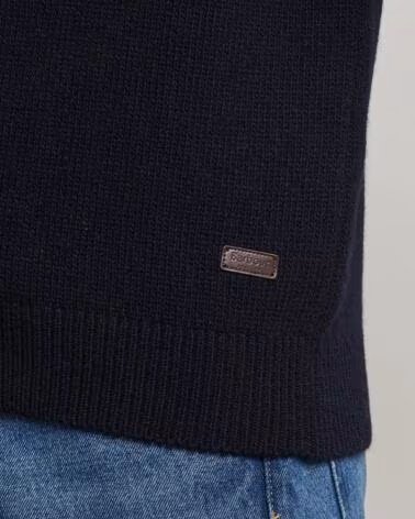 BARBOUR GURNARD DOCK SCHALKRAGEN SWEATSHIRT NAVY