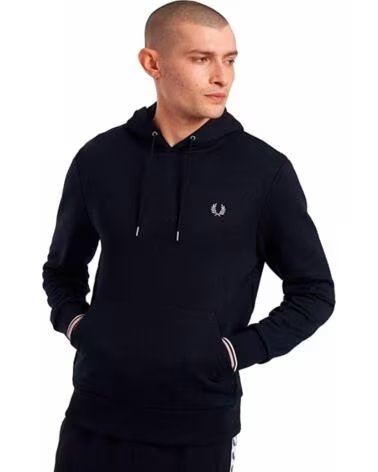 SWEATSHIRT COM CAPUZ E DEBRUNS FRED PERRY NAVY