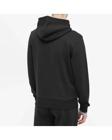 SWEAT-SHIRT À CAPUCHE ET ZIPPÉ FRED PERRY BLACK