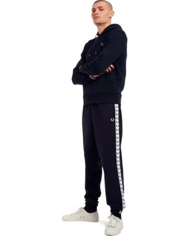 SWEATSHIRT COM CAPUZ E DEBRUNS FRED PERRY NAVY