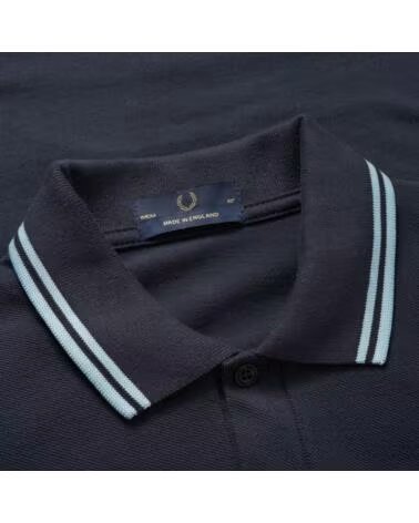 FRED PERRY REISSUES ORIGINAL TWIN TIPPED POLO NAVY