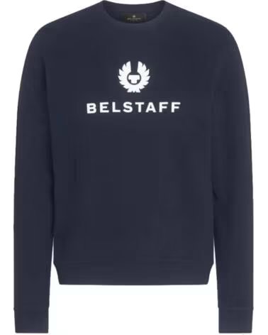 SWEATSHIRT BELSTAFF SIGNATURE CREWNECK DARK INK NAVY