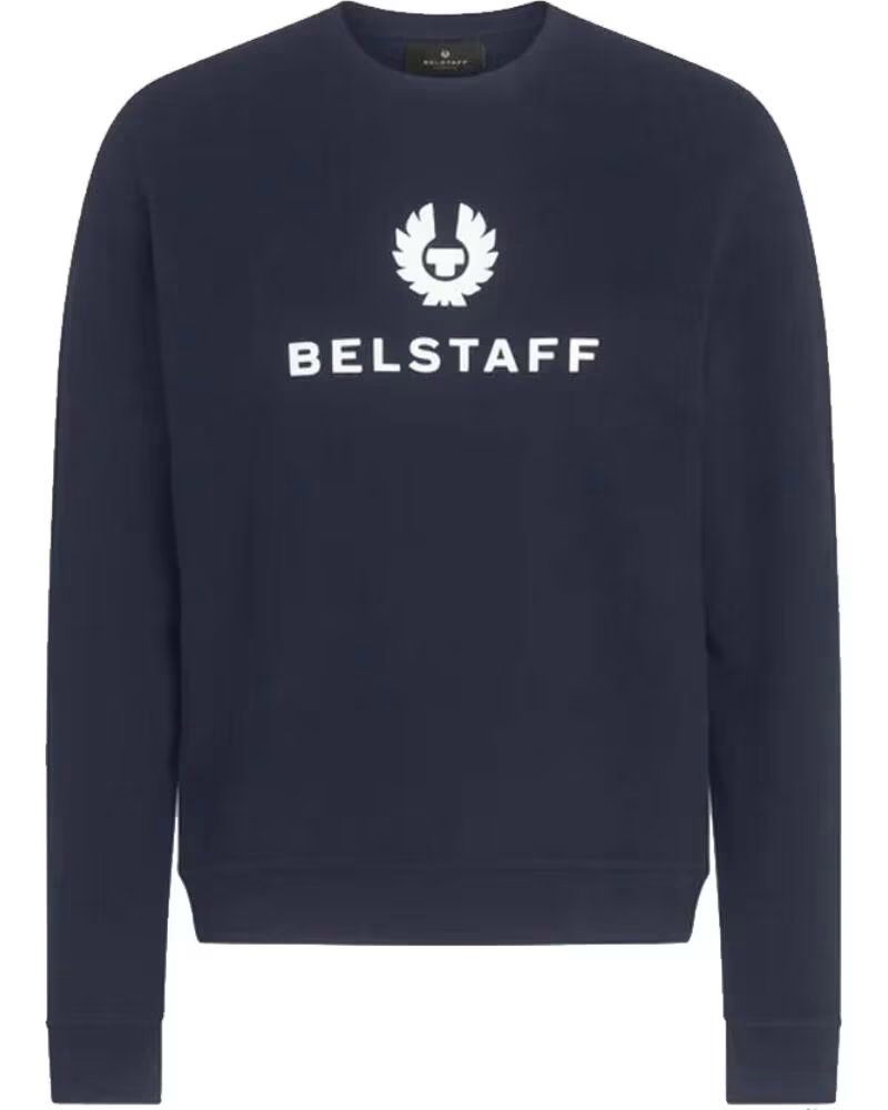 SWEATSHIRT BELSTAFF SIGNATURE CREWNECK DARK INK NAVY