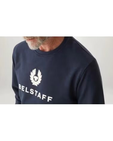 SWEATSHIRT BELSTAFF SIGNATURE CREWNECK DARK INK NAVY