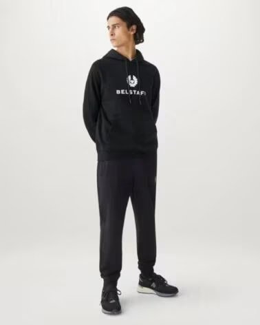 BELSTAFF KAPUZENPULLOVER SIGNATURE BLACK