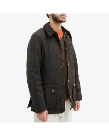 BARBOUR ASHBY WAX JACKET OLIVE