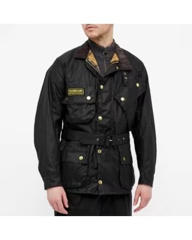 BARBOUR INTERNATIONAL ORIGINAL WAX JACKET BLACK