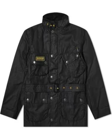 BARBOUR SLIM INTERNATIONAL GEWACHSTE JACKE BLACK