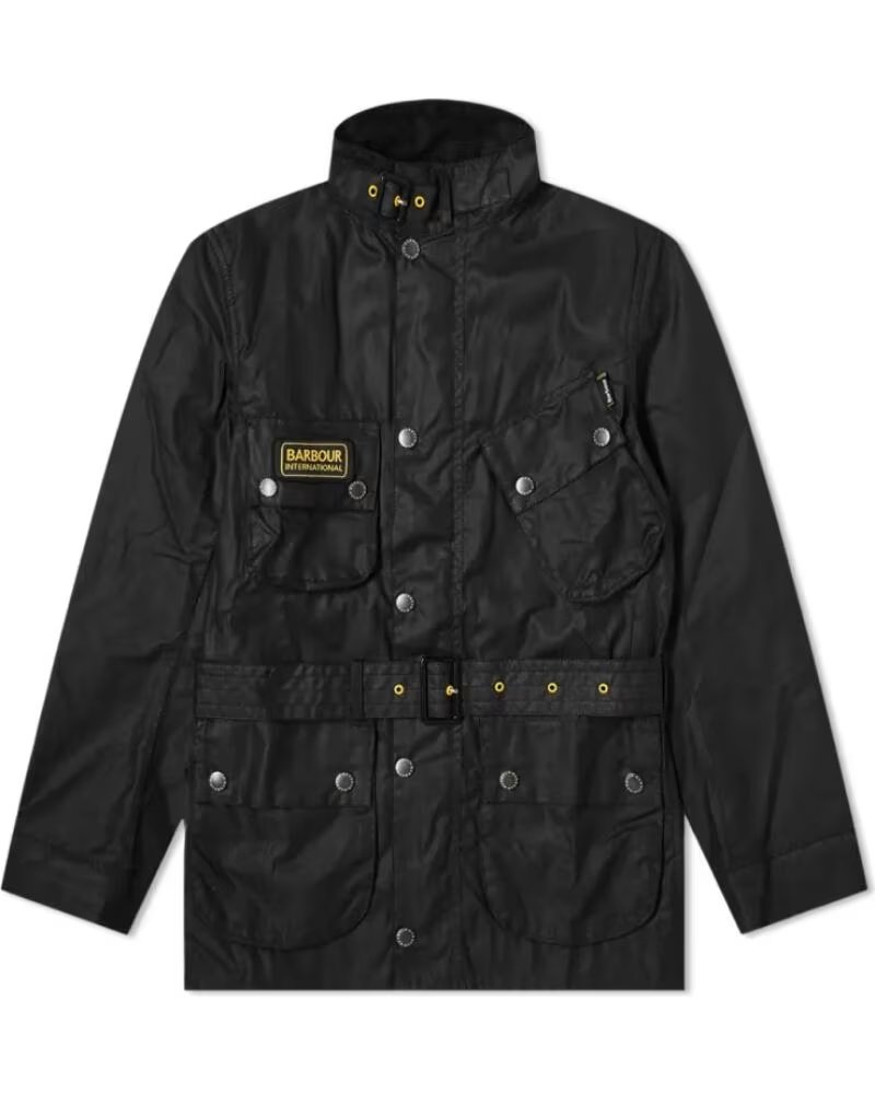BARBOUR SLIM INTERNATIONAL GEWACHSTE JACKE BLACK