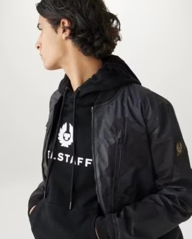 BELSTAFF KAPUZENPULLOVER SIGNATURE BLACK