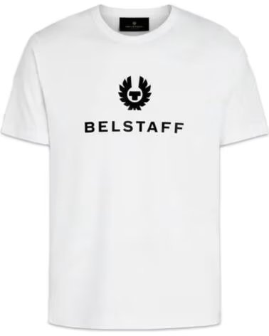 T-SHIRT BELSTAFF SIGNATURE AVEC LOGO WHITE