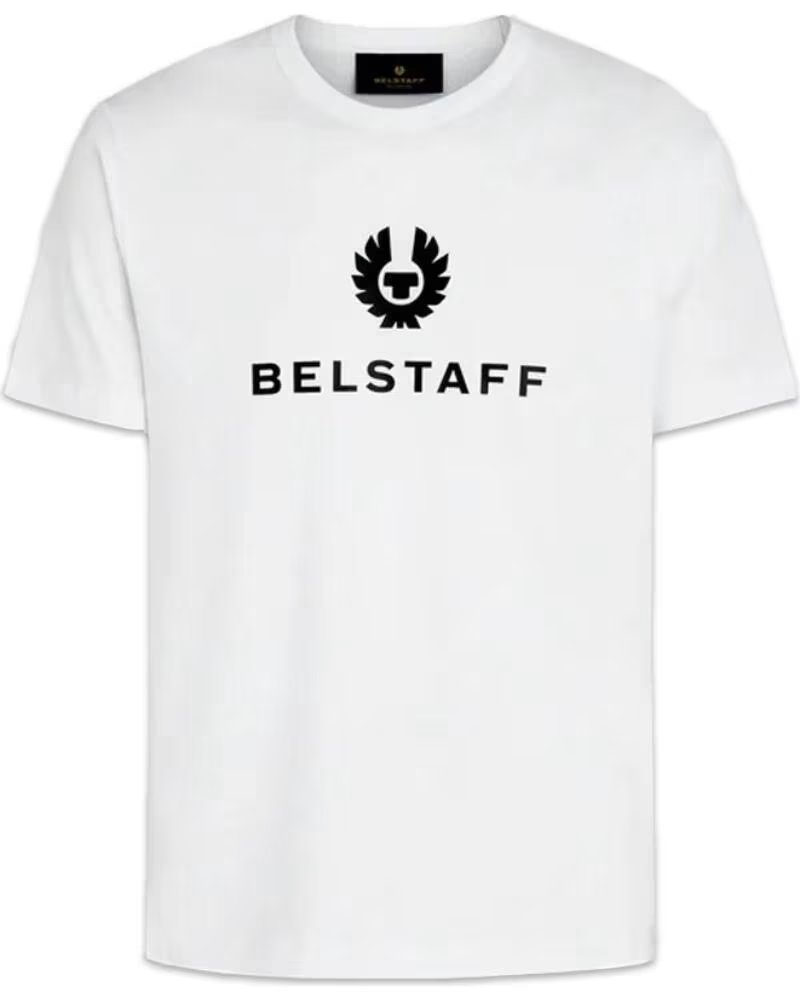 T-SHIRT BELSTAFF SIGNATURE AVEC LOGO WHITE