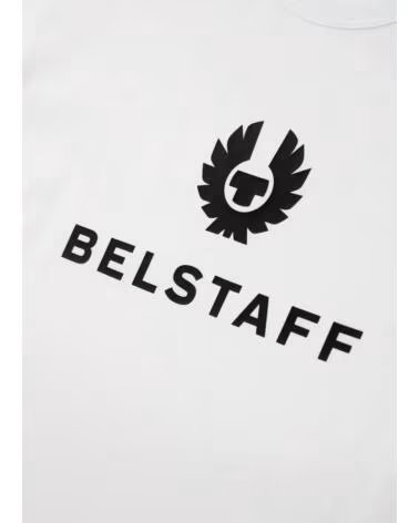 T-SHIRT BELSTAFF SIGNATURE AVEC LOGO WHITE