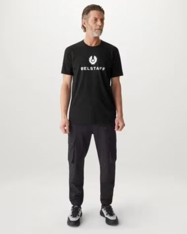 T-SHIRT DE MANGA CURTA BELSTAFF SIGNATURE BLACK