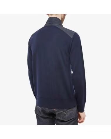 PULL BELSTAFF KILMINGTON QUART ZIPPÉ EN LAINE MÉRINOS BLEU MARINE NAVY