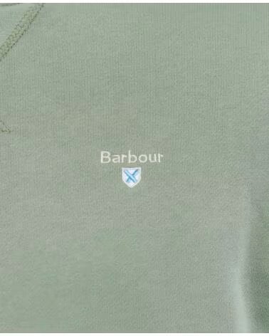BARBOUR SUDADERA RIDSDALE CON CUELLO REDONDO SAGE GREEN